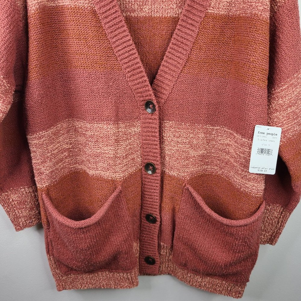 Free People Blush Knit Cardigan NEW Size SM - Picture 6 of 11